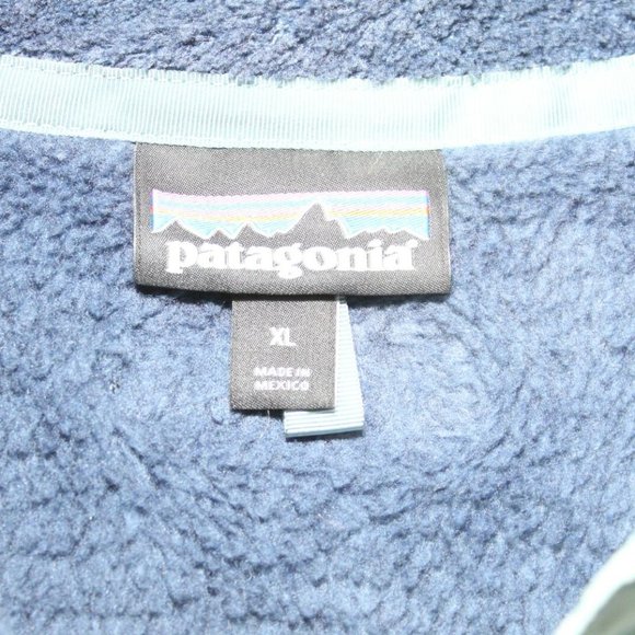 Patagonia Re-Tool Snap-T Pullover Fleece Jacket Navy Blue Company Logo XL H12627 - Picture 6 of 12